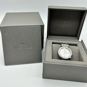 New with tags Michele belmore stainless steel watch. nw02524ss
